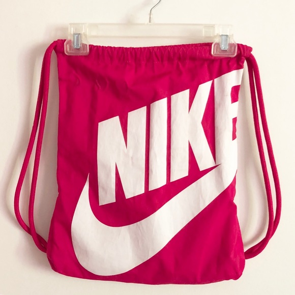 nike string bag pink